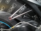 2008 2013 Honda CBR 1000 RR Fireblade exhaust hanging bracket. Manufactured from 304 grade stainless steel