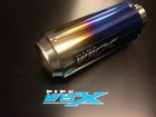 Kawasaki ZX6R 2009 Onwards Decat Pipe Werx Werx-GP Colour Titanium Round GP Race Exhaust