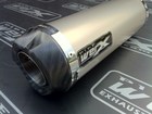 Kawasaki ZX6R 2009 Onwards Decat Pipe Werx Plain Titanium Round CarbonEdge GP Exhaust