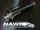 Kawasaki ZX6R 2009 Onwards Decat Hawk Carbon Fibre Tri-Oval Street Legal Exhaust