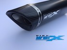 VTR 1000 SP1 2000 Onwards Pipe Werx R11 Stainless Steel Powder Black Tri-Oval CarbonEdge Street Legal Exhaust