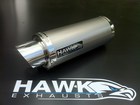 Z750 04 - 06 Hawk Plain Titanium Round GP Race Exhaust