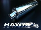 ZRX 1100 97 - 01 Hawk Stainless Steel Oval Street Legal Exhaust