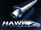 DL 650 V-Strom 2004 - 2006 Hawk Stainless Steel Tri-Oval Street Legal Exhaust