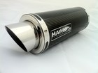 Yamaha R6 17 Onwards  with Akro Headers Hawk Carbon Fibre Round GP Race Exhaust