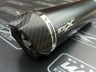 KTM 390 Duke 2021 to Present Pipe Werx Powder Black Round CarbonEdge Street Legal Exhaust