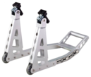 Aluminium Box Section Front Paddock Stand - Sliver