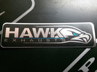 A Pair of HAWK Large Foil Stickers 120x35mm
